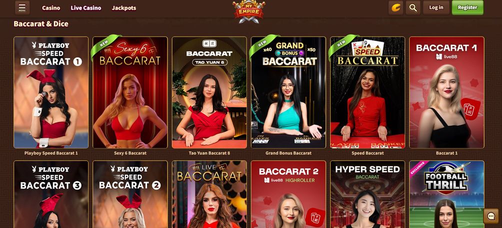 Baccarat live games