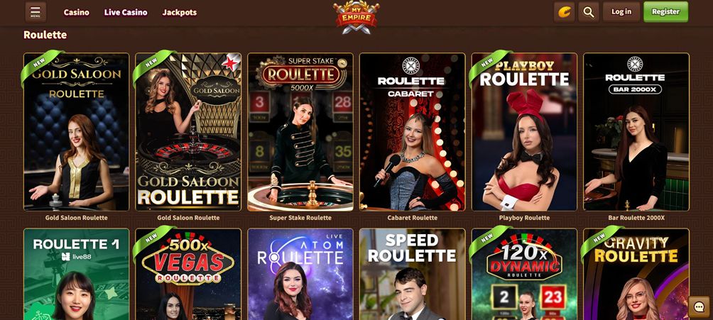 roulette casino screen